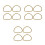 12 Pcs Semi-Circular Bamboo Handbag Handle Frame For Diy Purse Tote 8