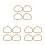 12 Pcs Semi-Circular Bamboo Handbag Handle Frame For Diy Purse Tote 10