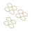 12 Pcs Semi-Circular Bamboo Handbag Handle Frame For Diy Purse Tote 5