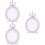 3Pièces Supports Rose Chic Pour Présentation Ongles Décor 2