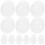 150 Pcs Plastic Fillable Ball Ornament Egg Shape Clear Party Decor 2