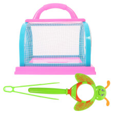 Handheld Insect Cage With Magnifying Glass And Tweezers