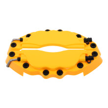 3Pairs ABS Car Disc Brake Caliper Covers Stylish Yellow Front Rear Set