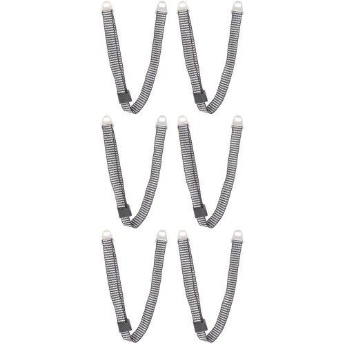 6Pièces Accessoires De Casque Gris Réglables Pour Chantier Durable 2
