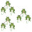 9 Pcs Wall Hanging Hooks Key Holder Frog Shape Organizer 9