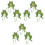 9 Pcs Wall Hanging Hooks Key Holder Frog Shape Organizer 5