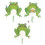9 Pcs Wall Hanging Hooks Key Holder Frog Shape Organizer 1