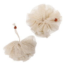 6Pièces Accessoires De Bain Beige Boule Exfoliante