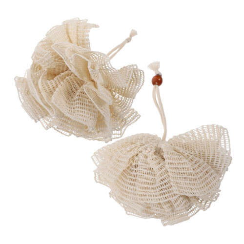 6Pièces Accessoires De Bain Beige Boule Exfoliante 1