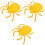 3Pcs Spider Shape Dessert Tray For Halloween Serving 5
