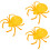 3Pcs Spider Shape Dessert Tray For Halloween Serving 8