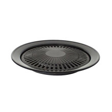 Round Non Stick Grill Plate for Indoor Outdoor Barbecue