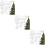 3 Sets Clear Snowflake Christmas Tree Hanging Ornaments Party Decor 9