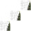 3 Sets Clear Snowflake Christmas Tree Hanging Ornaments Party Decor 5