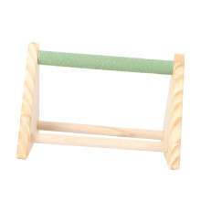 Parrot Wood Stand Portable Non-Toxic 22x15cm Bird Climbing Rack For Training And Play Parakeets Cockatiels Budgies