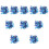 Masteelf  10 Packs Confetti For Party Birthday Table Decorations Blue 10