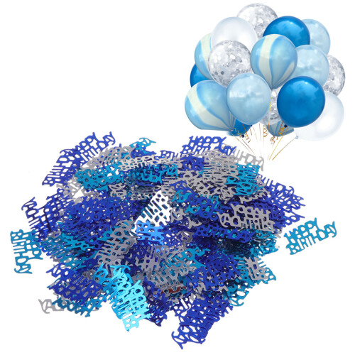 Masteelf  10 Packs Confetti For Party Birthday Table Decorations Blue