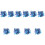 Masteelf  10 Packs Confetti For Party Birthday Table Decorations Blue 8