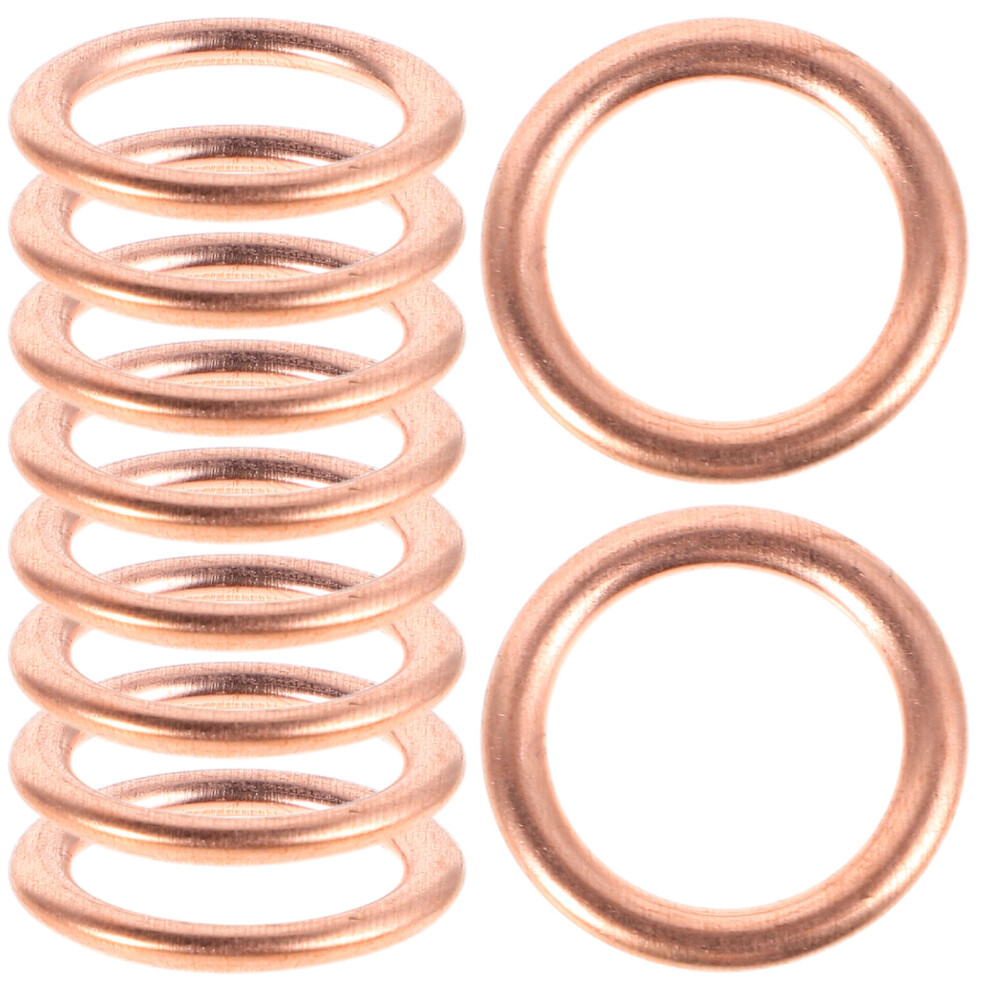 200 Pcs Copper Metric Sealing Crush Washers Kit For Automotive Motorcycles 032297166763