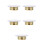 5Pcs Wall-Mounted Fire Sprinkler Cover Plate For Ceiling Protection 8