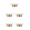 5Pcs Wall-Mounted Fire Sprinkler Cover Plate For Ceiling Protection 5