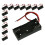 24 Pcs  Wired 2 X 1.5v Aa Battery Holder Plastic Case 5
