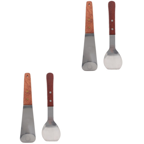 4 Pcs Stainless Steel Ice Cream And Fruit Scoops 2