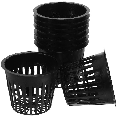 150 Pcs Hydroponic Net Pots Plastic Mesh Cups For Planting