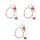 3pcs Mobile Phone Straps Crystal Sash Bracelet 3