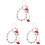 3pcs Mobile Phone Straps Crystal Sash Bracelet 2