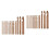 30 Pcs Carbonized Bamboo Crochet Hooks Set Knitting Woven Needle 4