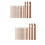 30 Pcs Carbonized Bamboo Crochet Hooks Set Knitting Woven Needle 7
