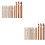 30 Pcs Carbonized Bamboo Crochet Hooks Set Knitting Woven Needle 6