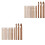 30 Pcs Carbonized Bamboo Crochet Hooks Set Knitting Woven Needle 3