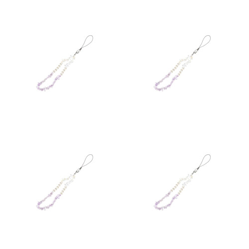 4 Pack Hanging Plaques Pearl Phone Lanyard Pendant 1