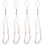 4 Pack Hanging Plaques Pearl Phone Lanyard Pendant 11