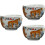 3Pcs Hand Painted Ceramic Tea Tasting Cup Set 8