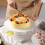 2 Pcs Ceramic Cake Stand Baking Tray Fruit Display Holder White 3