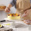 2 Pcs Ceramic Cake Stand Baking Tray Fruit Display Holder White 5