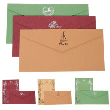 12 Sets Of Vintage Envelopes And Writing Paper Stationery Set