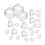 96 Pcs Simulated Ice Cubes Artificial Ice Cube Props Decor 11