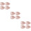 12Pièces Accessoires Table Rose Repose-Baguettes Céramique Pour Dîner 9