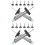 16 Pcs Car Tire Tread Depth Gauge 0-25mm 7
