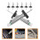 16 Pcs Car Tire Tread Depth Gauge 0-25mm 11