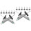 16 Pcs Car Tire Tread Depth Gauge 0-25mm 6