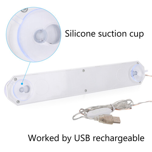 Portable LED Vanity Mirror USB Rechargeable 3 Lighting Modes 1