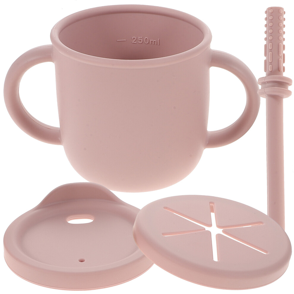 2Pcs Baby Silicone Training Cup With Double Handles Aboofan