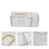 3Pièces Boîtes À Mouchoirs Transparentes Multi-Usages Pour Bureau 11