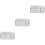 3Pièces Boîtes À Mouchoirs Transparentes Multi-Usages Pour Bureau 5
