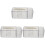 3Pièces Boîtes À Mouchoirs Transparentes Multi-Usages Pour Bureau 2